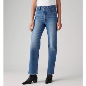 LEVI’S Premium Ribcage Straight Ankle Jeans in Dance Around Size 24